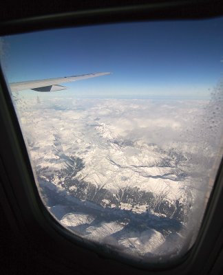 Dolomities air view