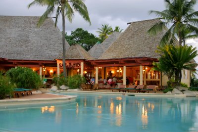 The Shangrila Fijian Resort poolside
