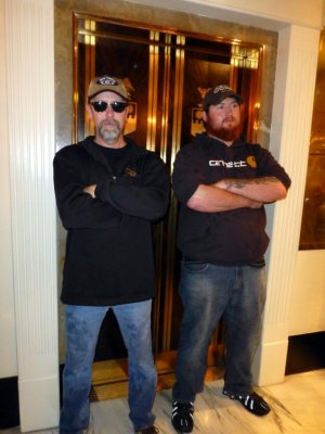 Elevator Guards at the Peabody Hotel, Memphis