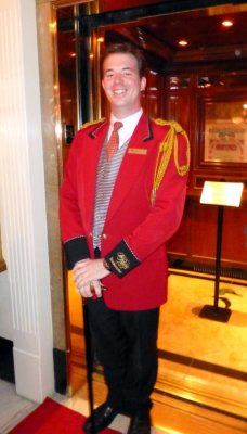 'Duckmaster' at the Peabody Hotel, Memphis