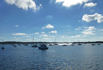 Boats in Newport Harbor, RI
