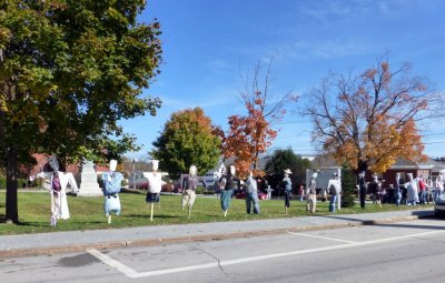 'Scarecrows on the Common' in Jaffrey, NH