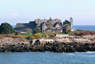 Zoomed in on The Bush Compound, Kennebunkport, ME