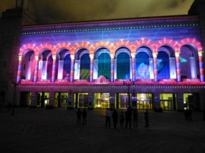 Light Show at Boardwalk Hall, Atlantic City, NJ