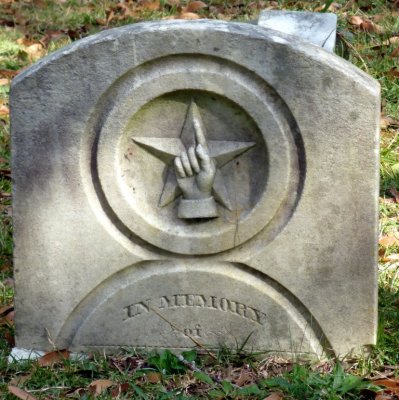 Interesting Headstone in Cedar Grove Cemetery