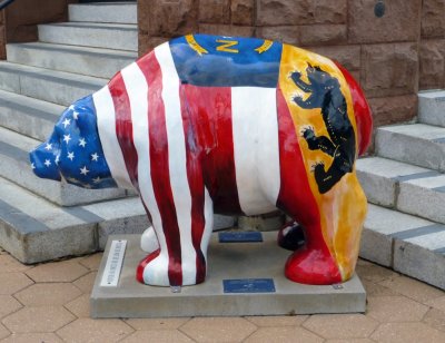 Artistic Bear at New Bern City Hall