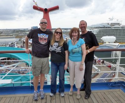 Don, Barbara, Susan, & Bill aboard Carnival Freedom