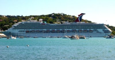 Carnival Freedom Docked at Havensight Pier, St. Thomas