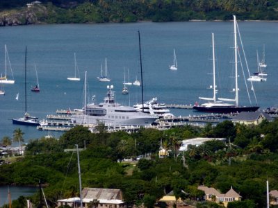 Yacht Docked near Nelson's Dockyard, Antigua
