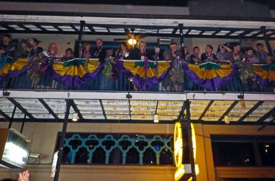 Sat Night on Bourbon Vieux Balcony