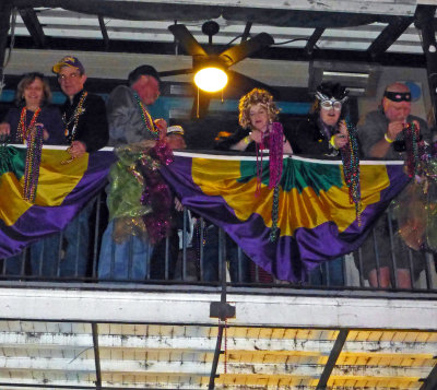 Sat Night on Bourbon Vieux Balcony