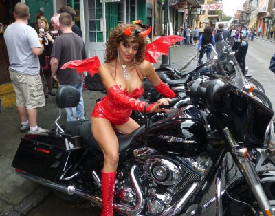 She-devil on a Motorcycle