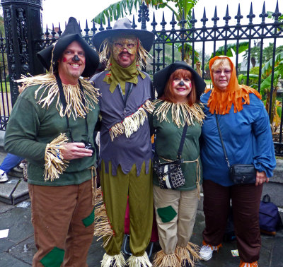 Scarecrows in Jackson Square