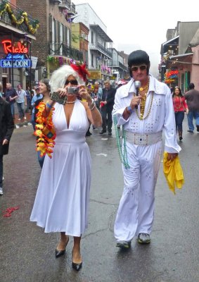 Marilyn & Elvis on Bourbon St