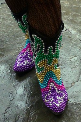 Beaded Boots on Royal St