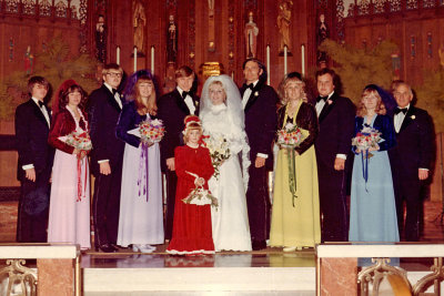 Our wedding day, November 10, 1973