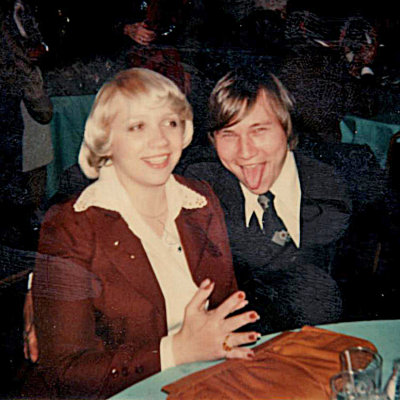 At Patty's wedding in 1979. 