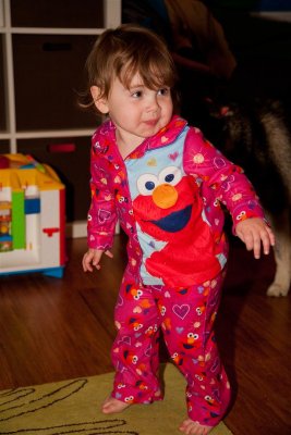 Dancing to Elmo