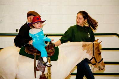 A riding pro at 21 months old
