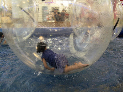 A Girl In A Ball On The Water 1