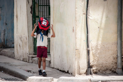 A Little Fun on the Way to School Havana, Cuba - May 2012