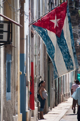 Homemade Patriotism Havana, Cuba - May 2012