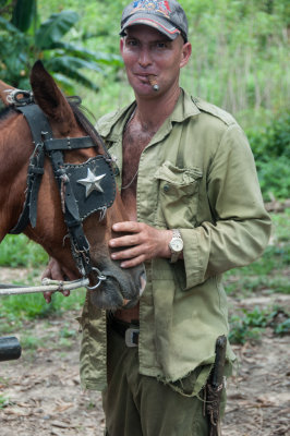 A Man and His Horse Cuba - May, 2012
