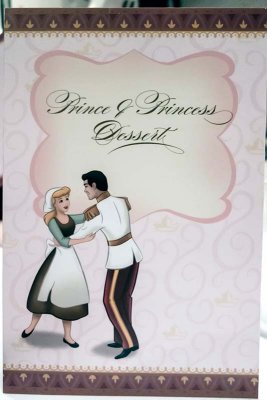 Prince and Princess Dessert Menu