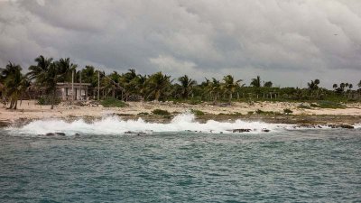 Waves Crashing at Costa Maya