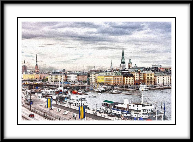 View to the Old Town,Stockholm...