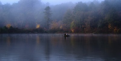 Carbuncle pond in the earl autumn light.