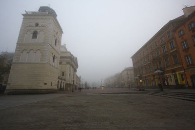 View on a street - Krakowskie Przedmiescie from Castle Square