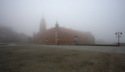 The Royal Castle Disappearing in fog