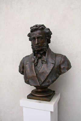 The sculpture of Alexander Pushkin