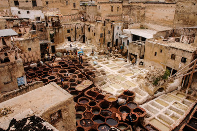 Old Tennaries, Medina of Fez in Fes
