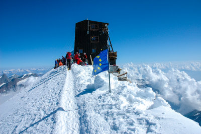 Rifugio Margherita on the summit of Punta Gnifetti 4559m