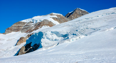 Garstelet Glacier and Lyskamm 4527m behind