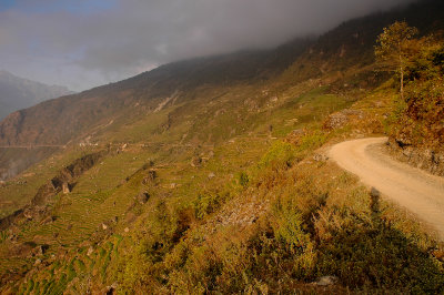 On the way from Shyaphru Besi to Kathmandu