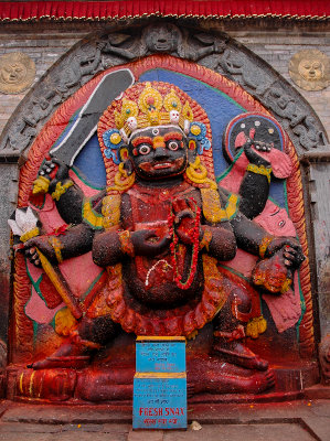 Bhairab, Durbar Square in Kathmandu