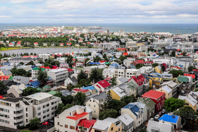 View from Hallgrmskirkja, Reykjavik