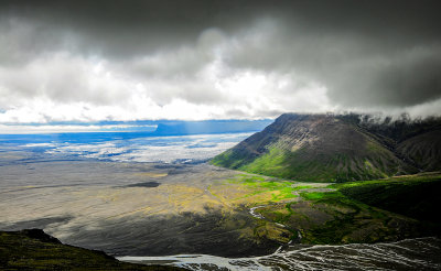 View westwards from Skaftafellsheidi, Skaftafell NP