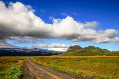 Katla and Búrfell from the Ring Road