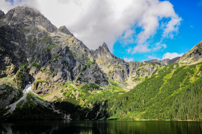 Morskie Oko 1395m with Mieguszowiecki Szczyt 2438m