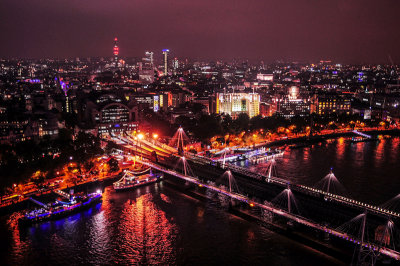 The West End with Waterloo Bridge, London