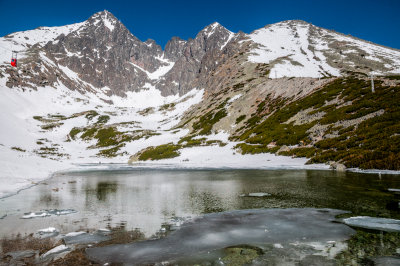 Skalnat Pleso 1751m with Lomnick tt 2632m behind
