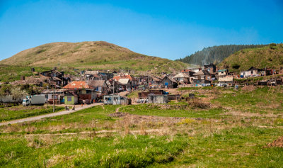Gipsy settlement in Jnovce