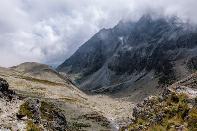 Gerlachovský štít 2655m from Polský Hreben Pass 2200m