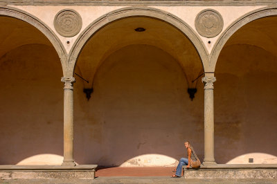 Santa Croce Courtyard, Florence