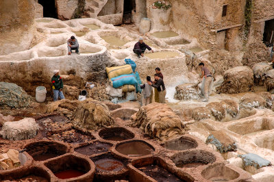 Old Tennaries, Medina of Fez in Fes