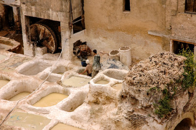Old Tennaries, Medina of Fez in Fes